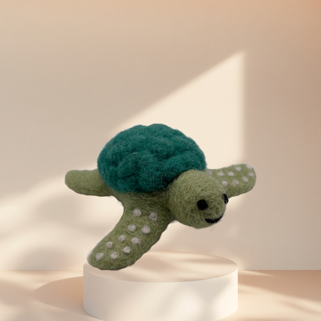 "Schorsch", die Schildkröte - Filzlöwen