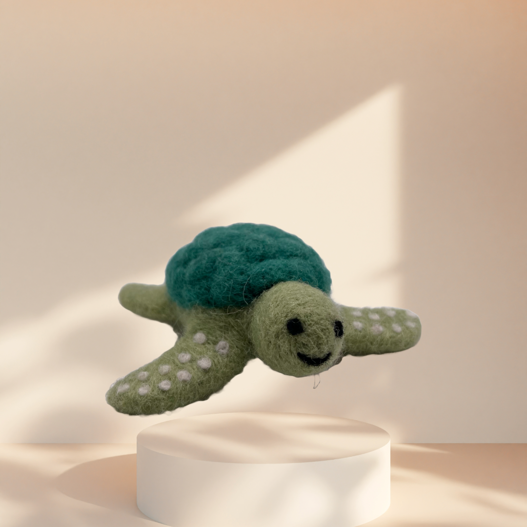 "Schorsch", die Schildkröte - Filzlöwen